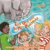 Een olifant in het zwembad