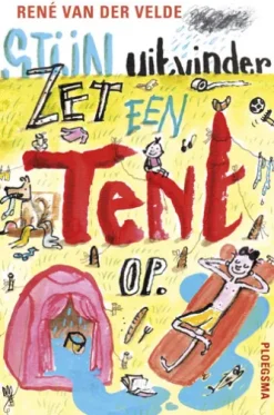 Stijn, uitvinder zet een tent op